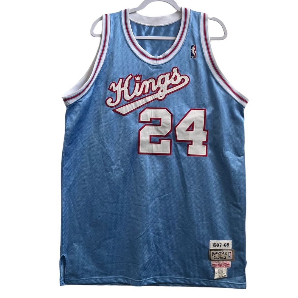 Vintage Mitchell & Ness Reggie Theus Sacramento Kings 1987-88 Jersey #24